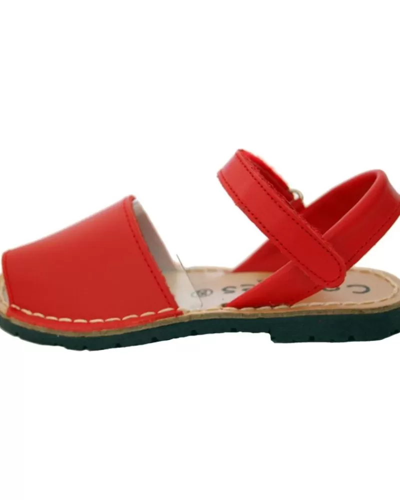 Girl COLORES Sandals-Girl Sandals Sandalias 207 Rojo