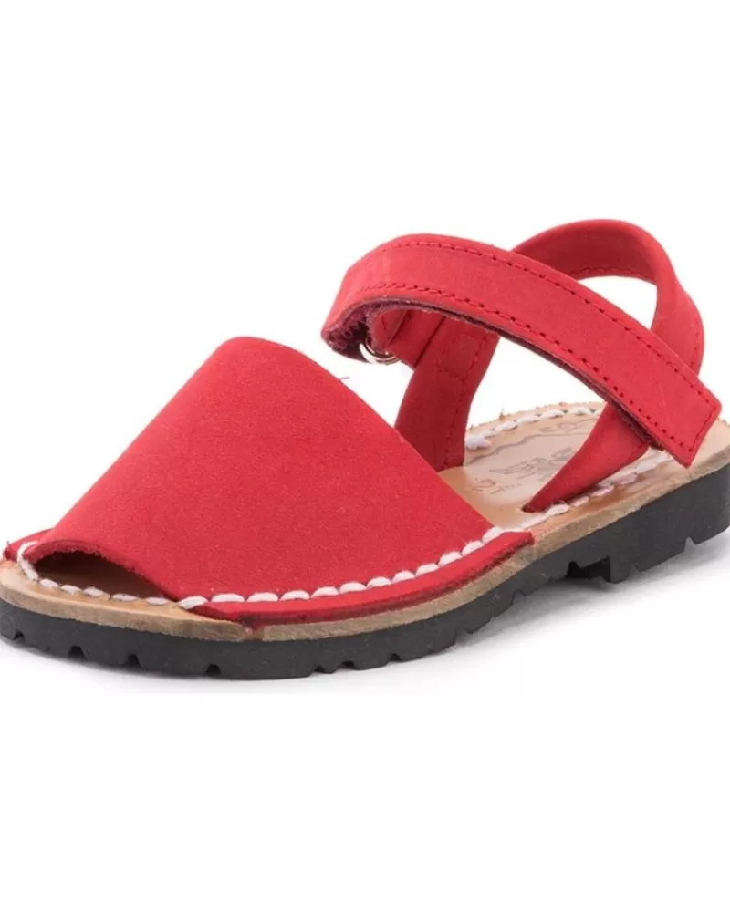 Girl COLORES Sandals-Girl Sandals Sandalias 207 Rojo