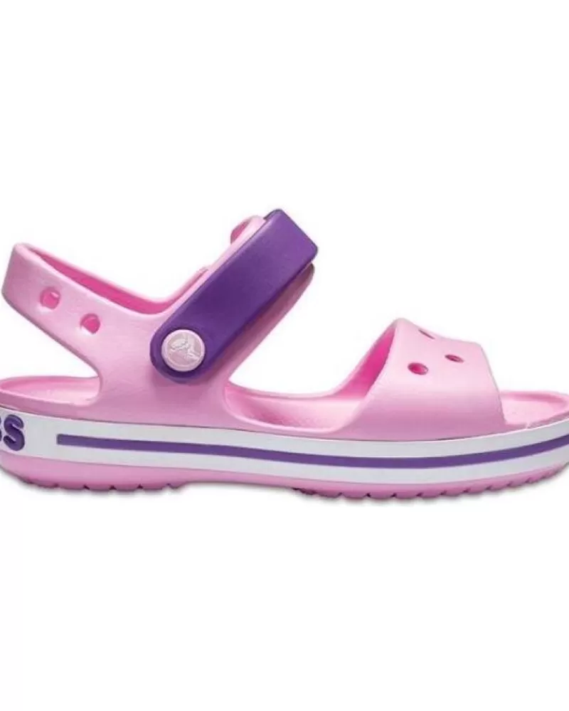 Girl CROCS Flip Flops-Girl Sandals Crocband Sandal K 12856 Carnation-Amethyst