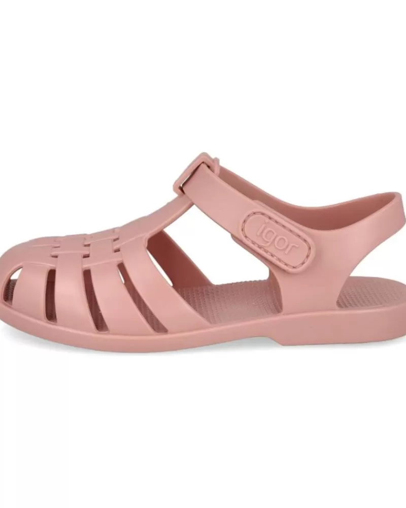 Girl IGOR Flip Flops-Girl Sandals Clasica Velcro Sandalias Cangrejer