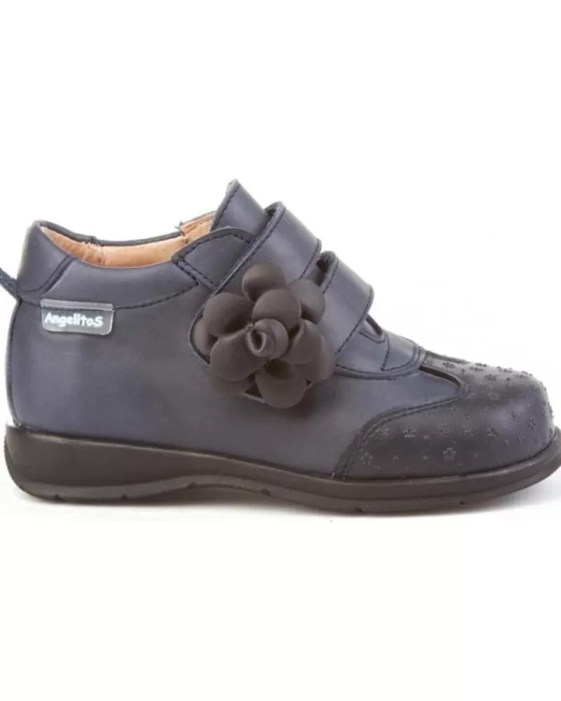 Girl ANGELITOS Shoes-Girl Shoes Botas 654 Azul