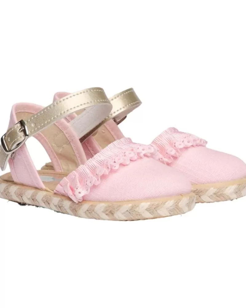 Girl ANGELITOS Sandals-Girl Shoes Sandalia Valenciana Ang951 Rosa