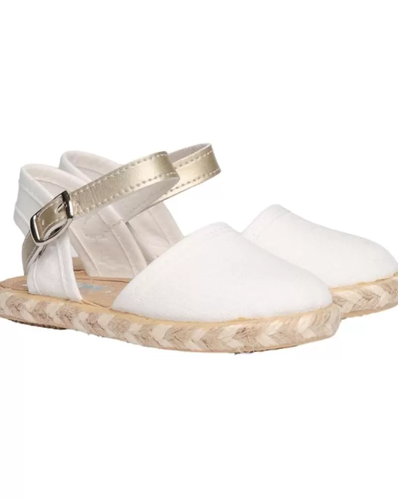 Girl ANGELITOS Sandals-Girl Shoes Sandalia Valenciana Ang952 Blanco