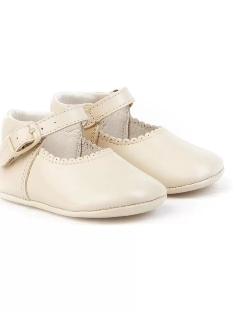 Girl ANGELITOS Infant-Girl Shoes Zapato Patuco Piel 240 Rojo