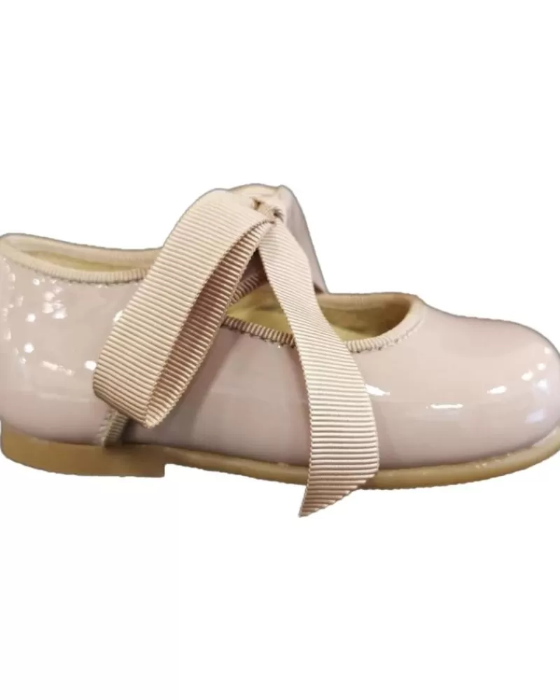 Girl CRIOS Shoes-Girl Shoes 43-14 Mercedes Con Lazo Rosa