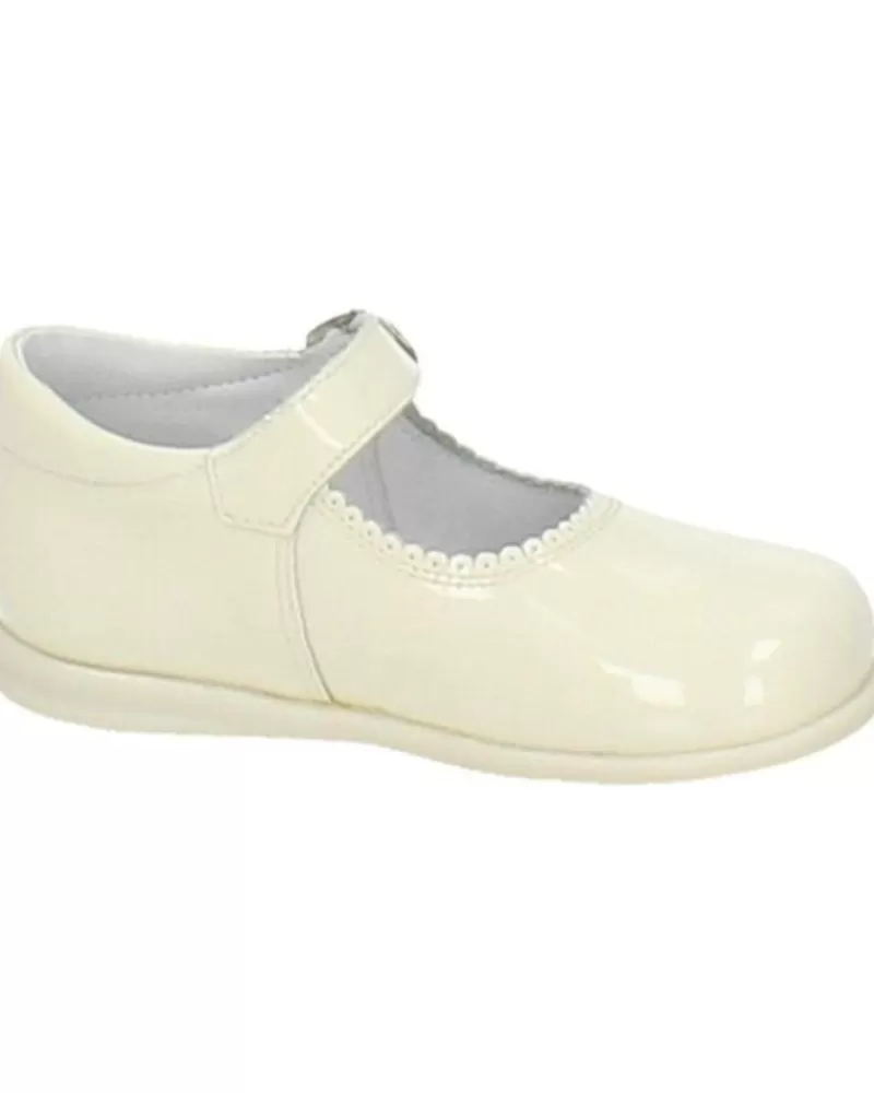 Girl OTRAS MARCAS Shoes-Girl Shoes Bambinelli 457 Merceditas Charol Con Hebilla Beige