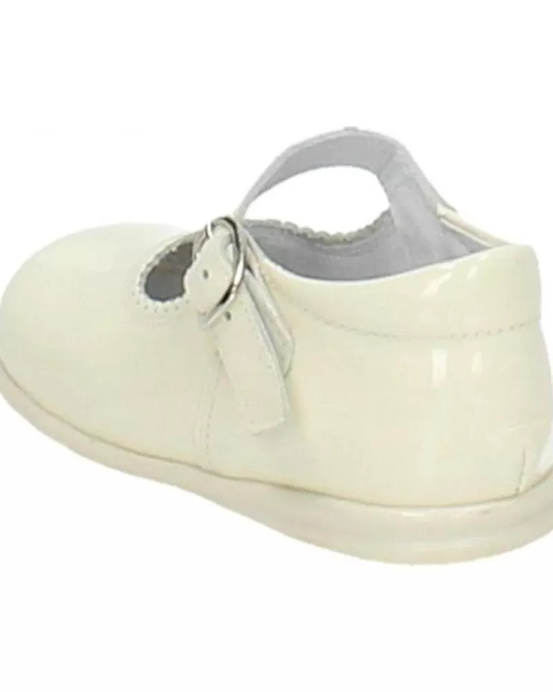 Girl OTRAS MARCAS Shoes-Girl Shoes Bambinelli 457 Merceditas Charol Con Hebilla Beige