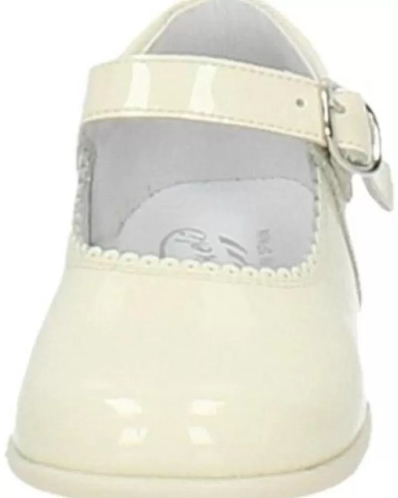 Girl OTRAS MARCAS Shoes-Girl Shoes Bambinelli 457 Merceditas Charol Con Hebilla Beige
