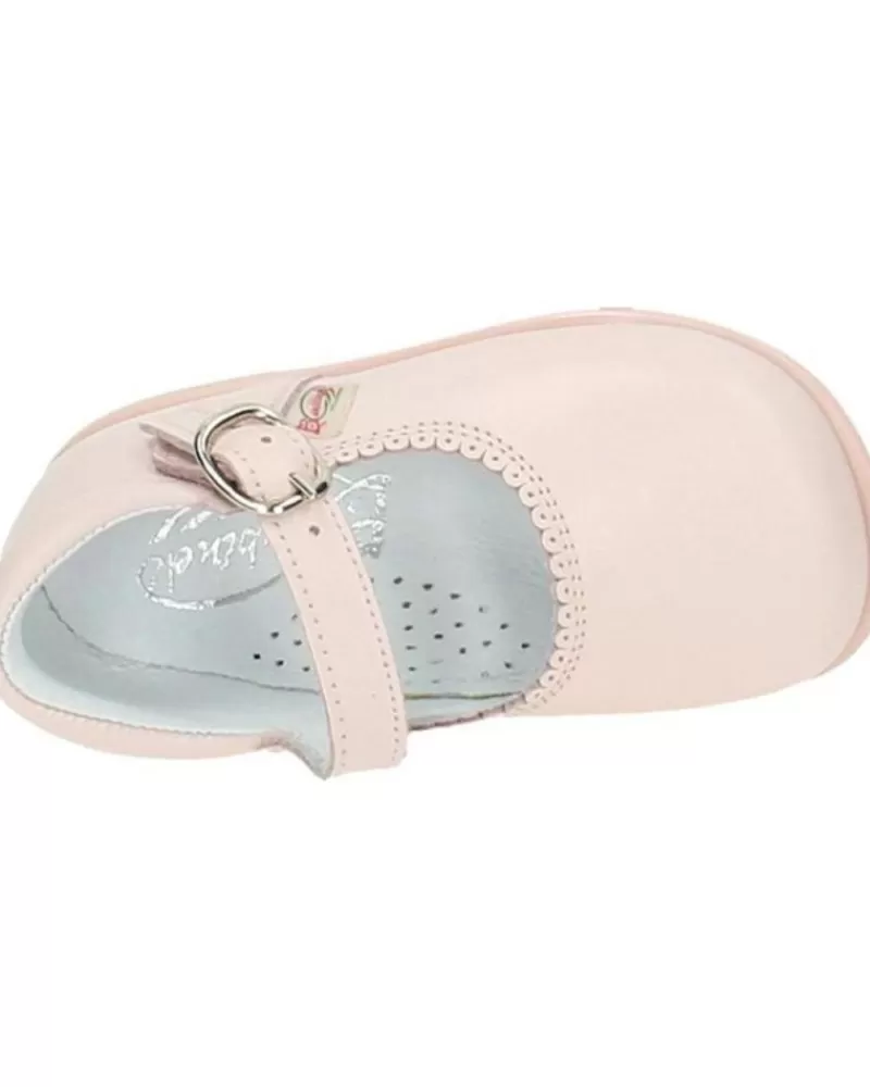 Girl OTRAS MARCAS Shoes-Girl Shoes Bambinelli 457 Merceditas Piel Con Hebilla Rosa