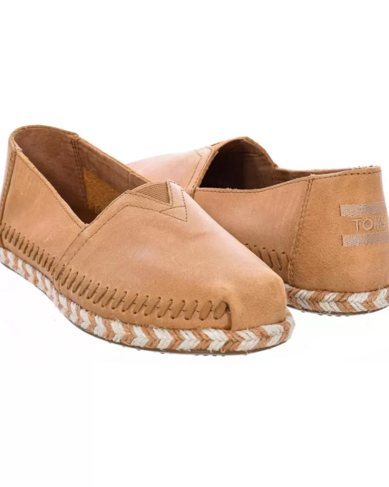Girl TOMS Moccasins-Girl Shoes Alpargata Classic Beige