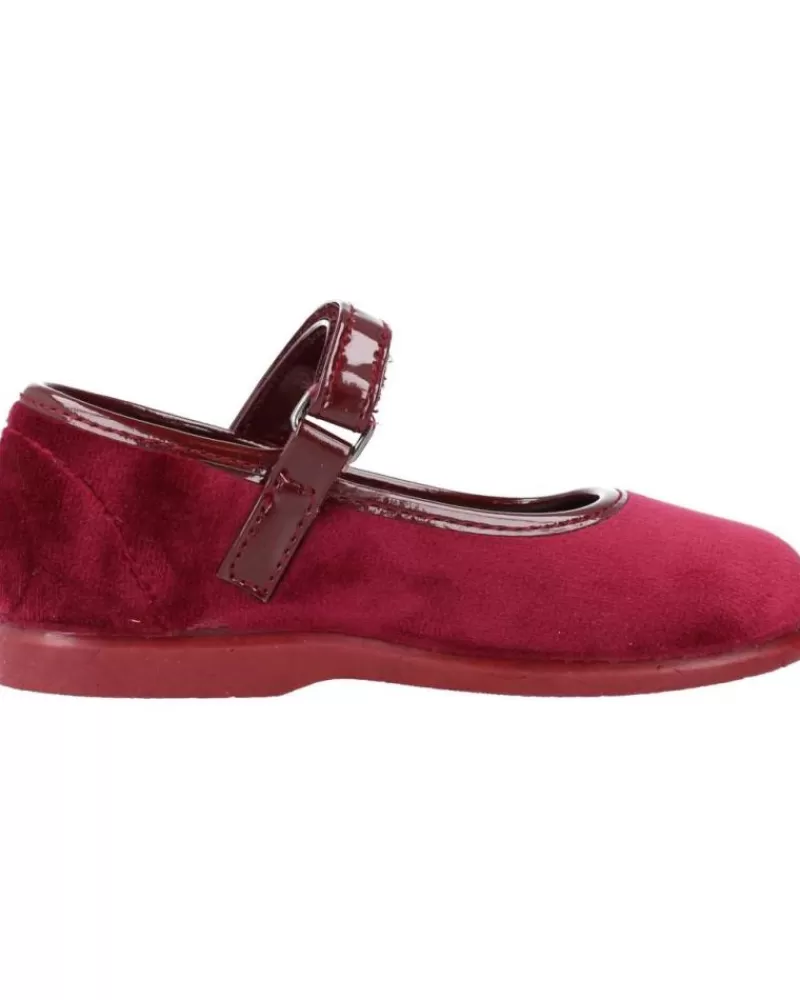 Girl VICTORIA Flat Shoes-Girl Shoes 102752V Burdeos