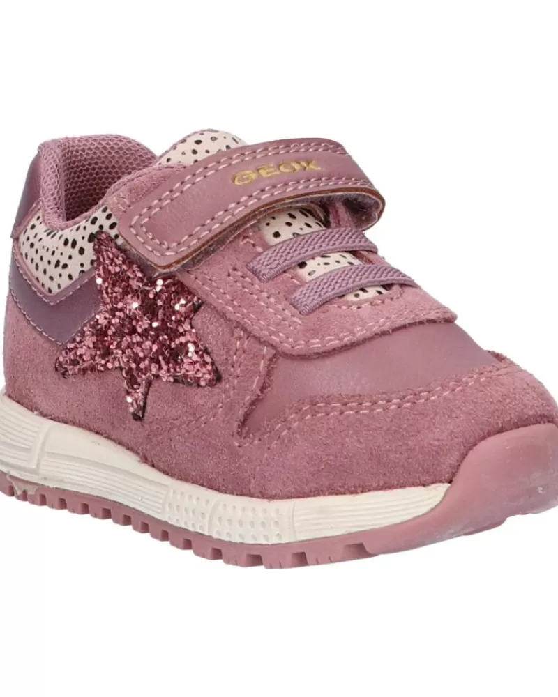 Girl GEOX Sports Shoes-Girl Trainers B153Za 022Bc B Alben Girl C8025 Rose Smoke