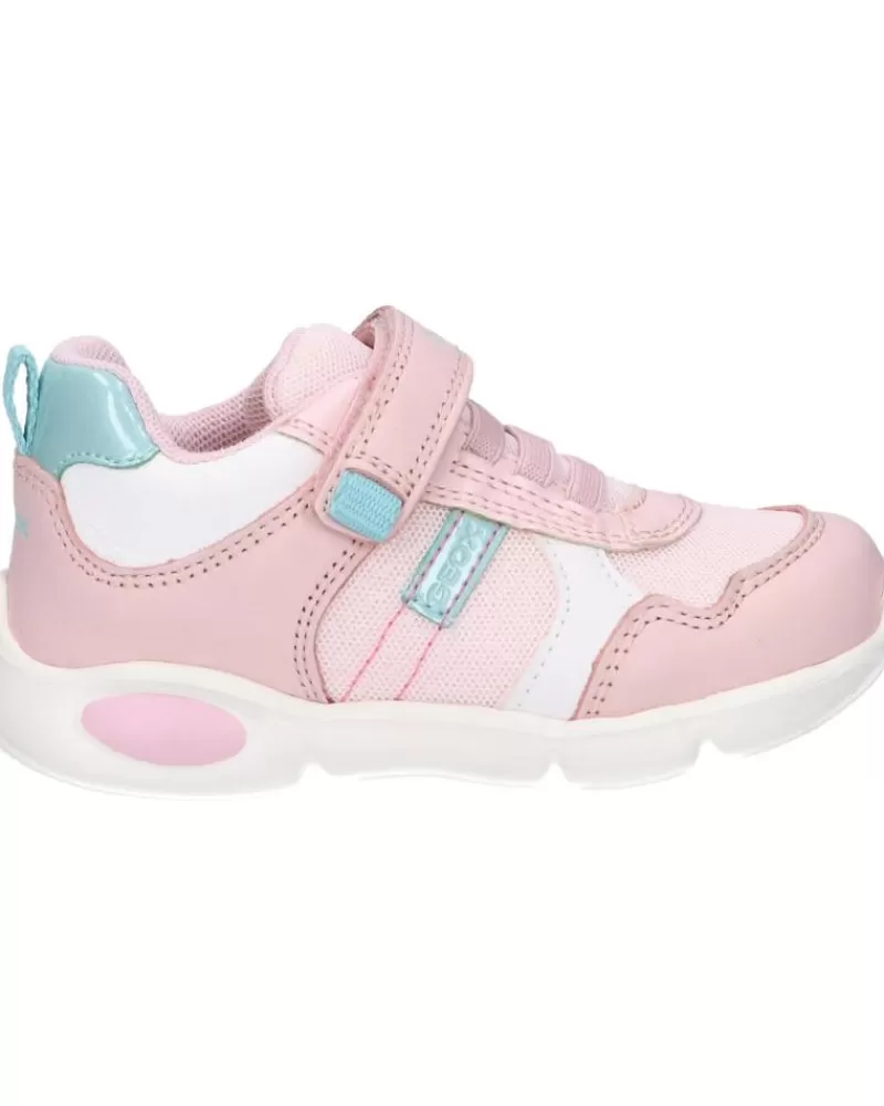 Girl GEOX Sports Shoes-Girl Trainers B154Fc 085Gn B Pillow Girl C8W1Z Lt Rose-White
