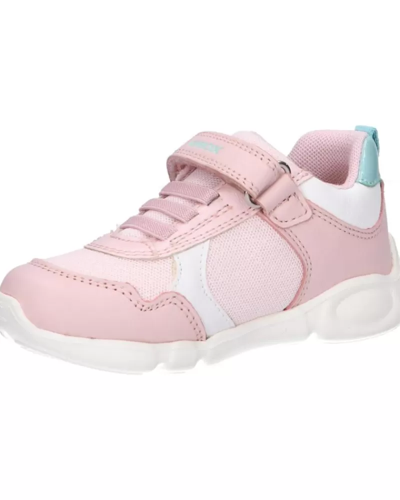 Girl GEOX Sports Shoes-Girl Trainers B154Fc 085Gn B Pillow Girl C8W1Z Lt Rose-White