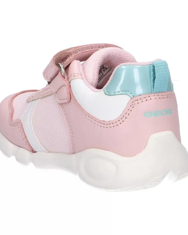Girl GEOX Sports Shoes-Girl Trainers B154Fc 085Gn B Pillow Girl C8W1Z Lt Rose-White