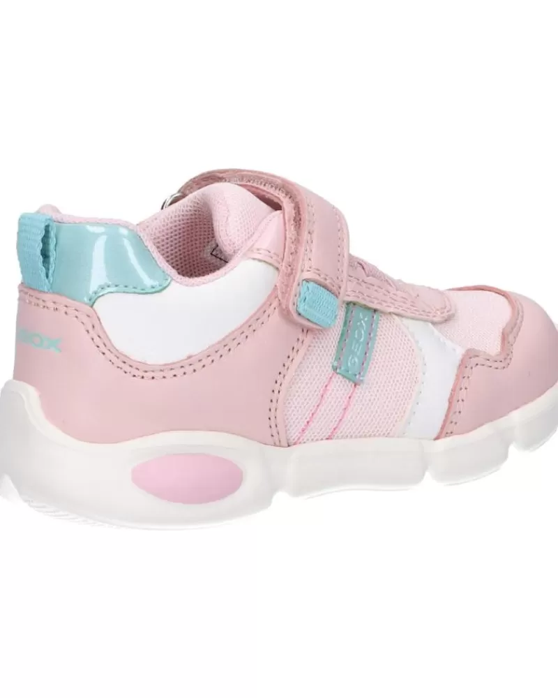 Girl GEOX Sports Shoes-Girl Trainers B154Fc 085Gn B Pillow Girl C8W1Z Lt Rose-White
