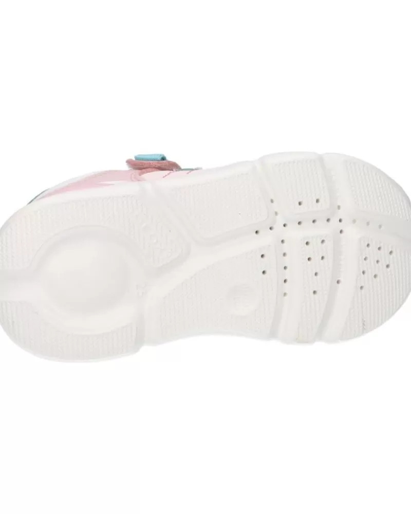 Girl GEOX Sports Shoes-Girl Trainers B154Fc 085Gn B Pillow Girl C8W1Z Lt Rose-White
