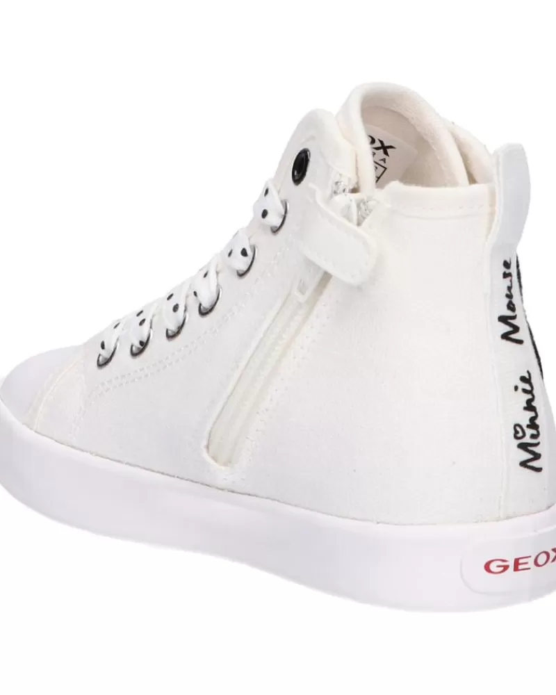 Girl GEOX Trainers-Girl Trainers J0204F 00010 Jr Ciak Girl C0644 Off White-Red