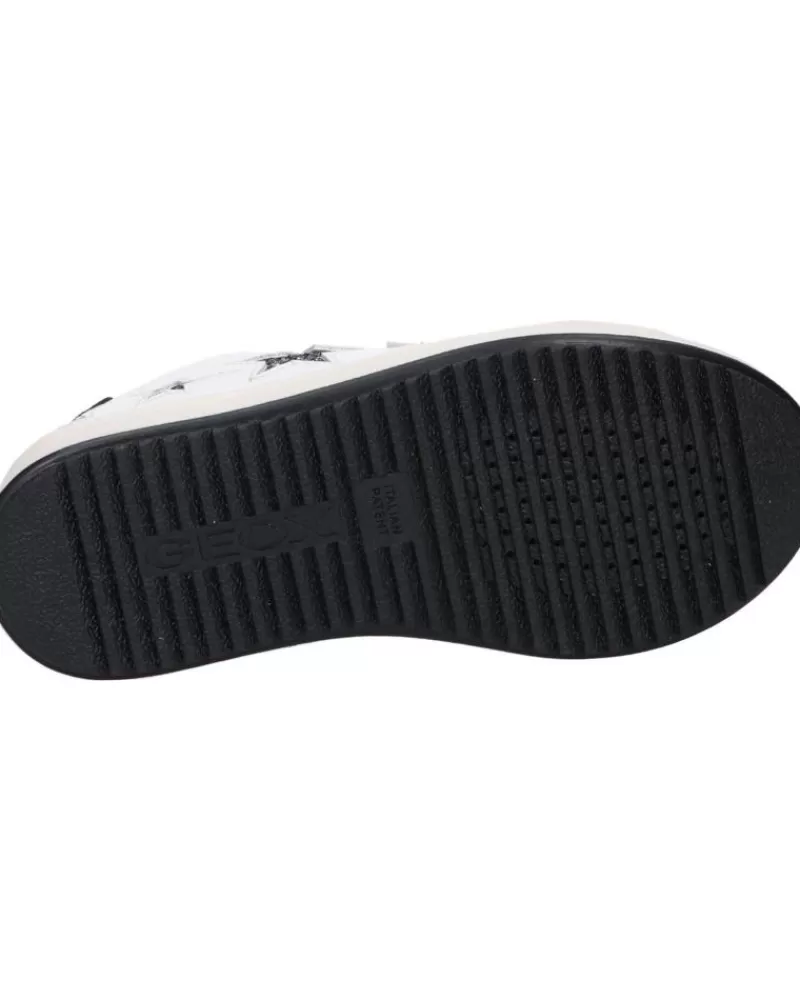 Girl GEOX Sports Shoes-Girl Trainers J02Bdb 000Bc J Rebecca Girl C0404 White-Black