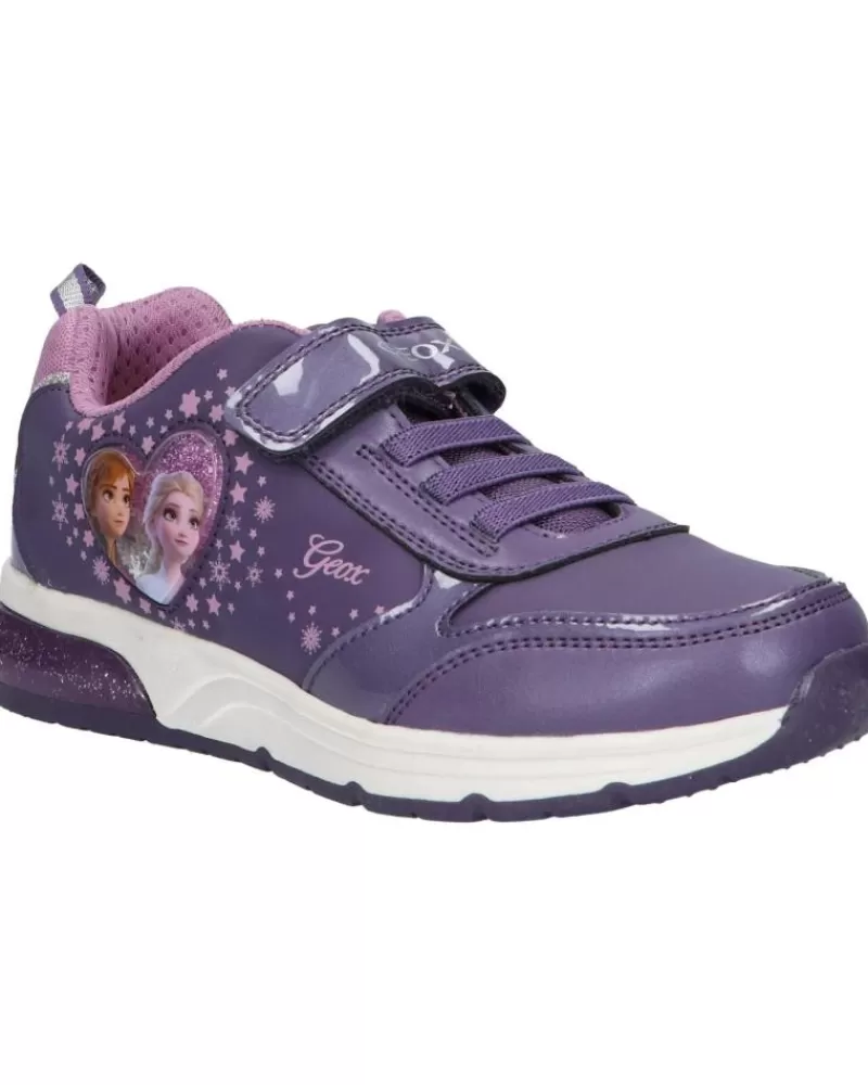 Girl GEOX Sports Shoes-Girl Trainers J168Vb 0Bckn J Spaceclub Girl C8406 Purple-Mauve