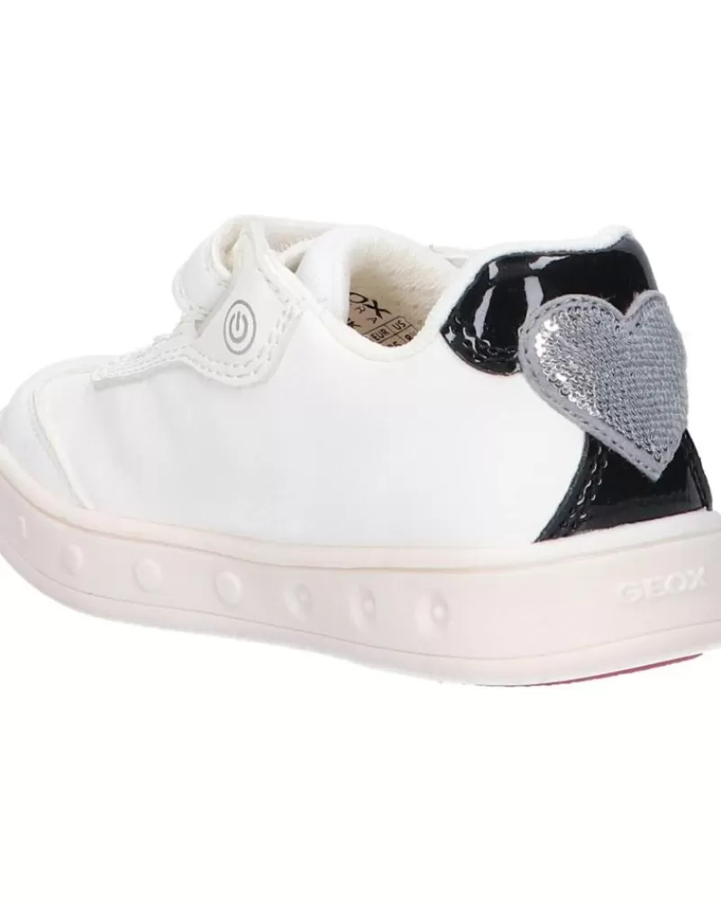 Girl GEOX Sports Shoes-Girl Trainers J168Wd 0Bckn J Skylin Girl C1000 White