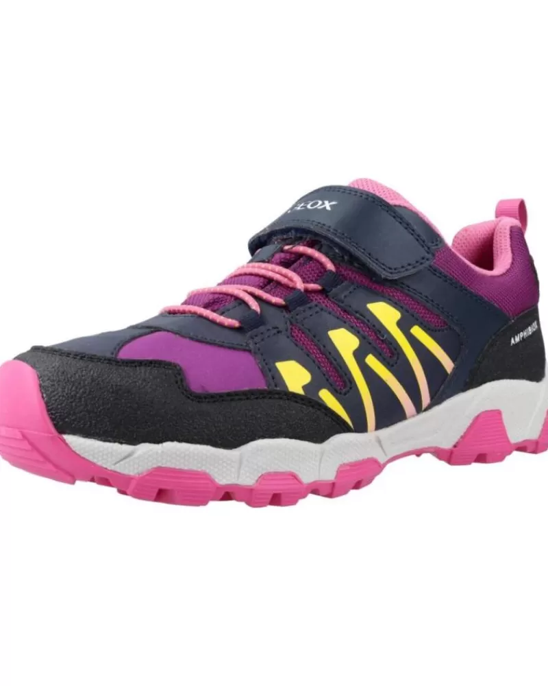 Girl GEOX Sports Shoes-Girl Trainers J Magnetar G B Abx Violeta