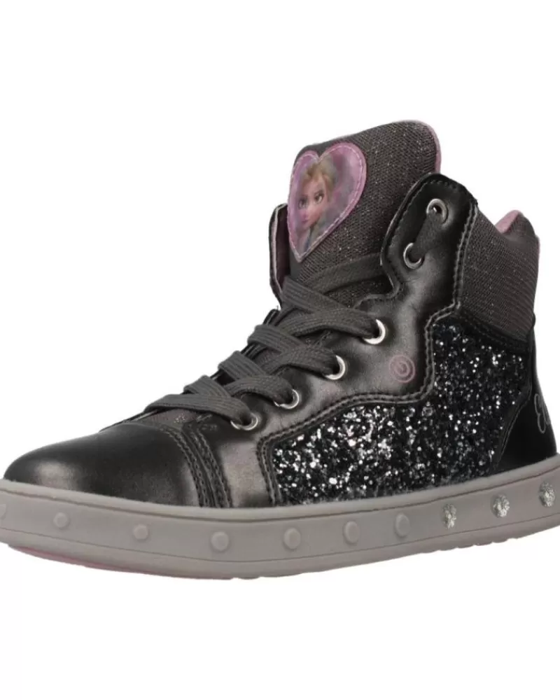 Girl GEOX Sports Shoes-Girl Trainers J Skylin Girl Gris
