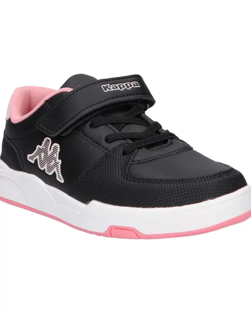 Girl KAPPA Sports Shoes-Girl Trainers 361N14W Oscar Kid Ev A1U Black-Pink
