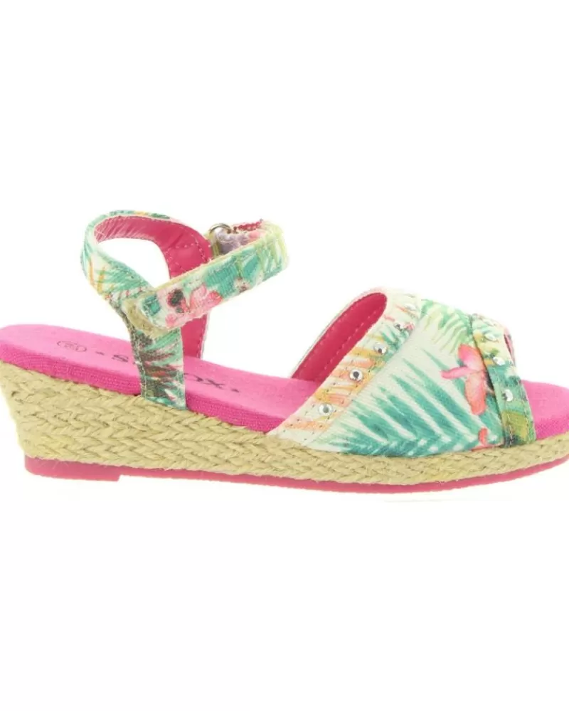 Girl URBAN Wedge Shoes-Girl 273173-B4600 Multi Pink