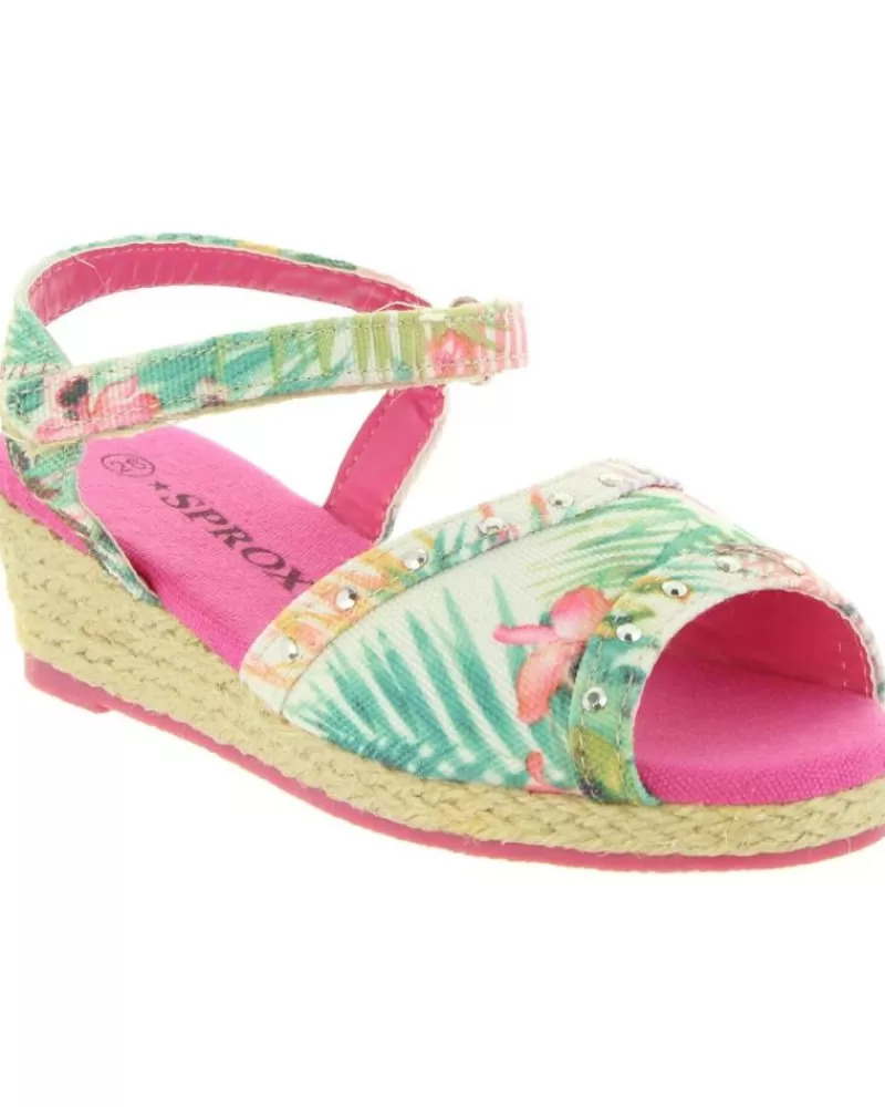 Girl URBAN Wedge Shoes-Girl 273173-B4600 Multi Pink
