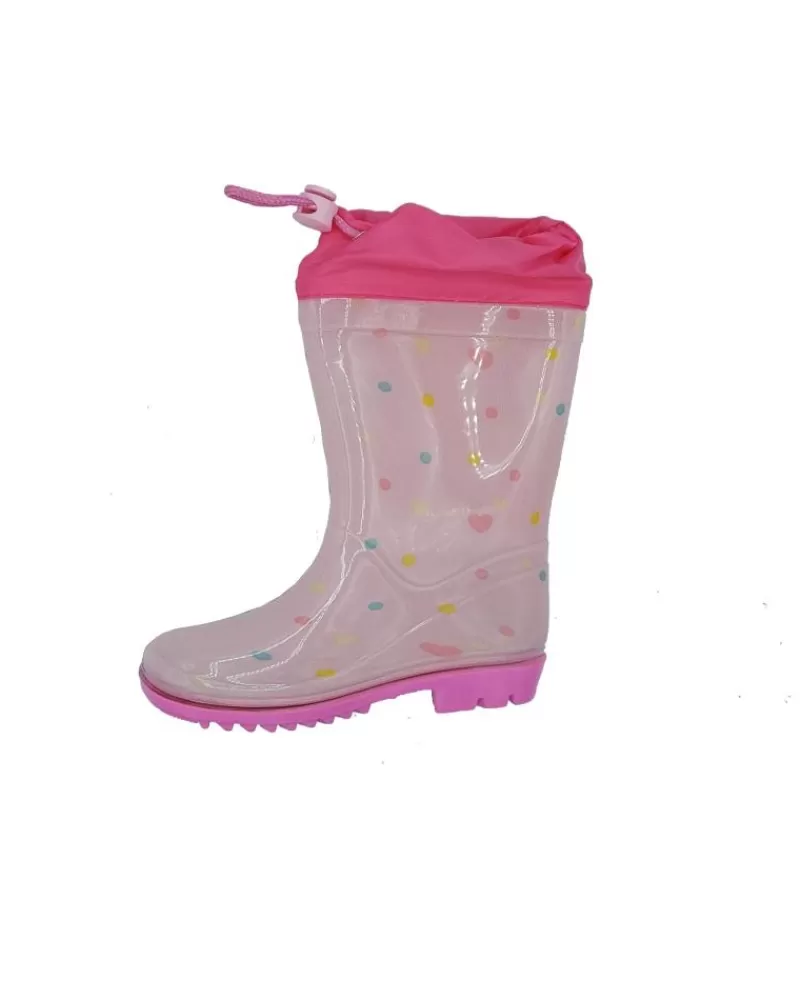 Girl BUBBLE BOBBLE Wellington Boots-Girl Wellington Boots Bota Agua Peppa Pig Rosa