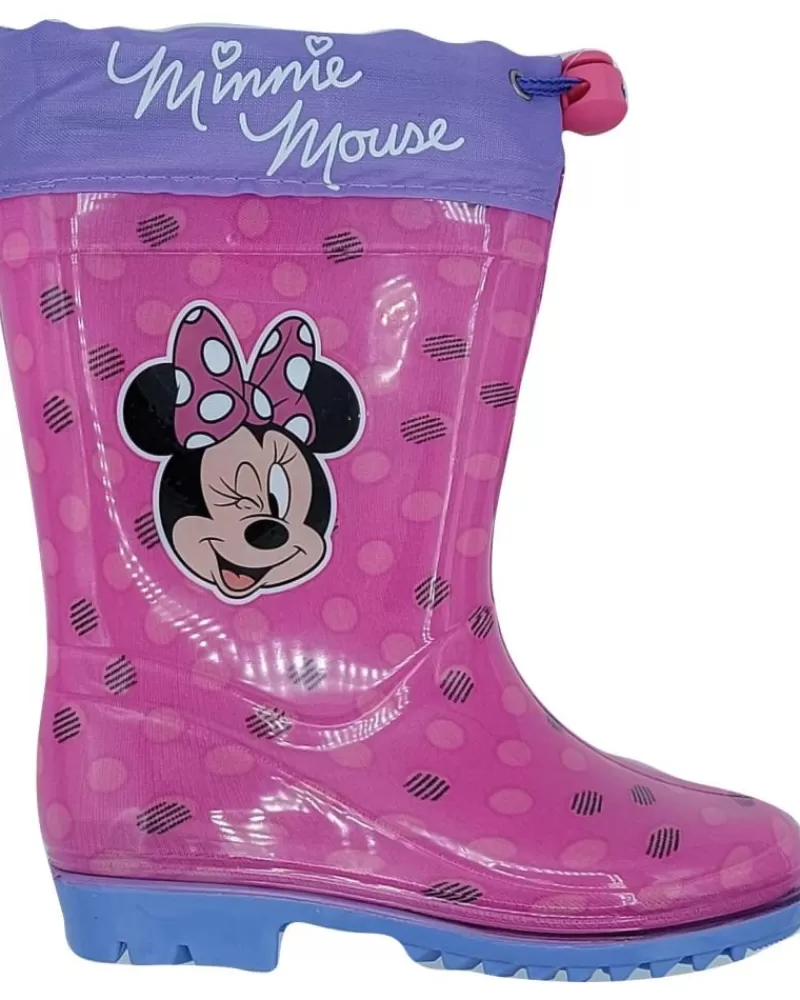 Girl BUBBLE BOBBLE Wellington Boots-Girl Wellington Boots Bota De Agua Minnie Fuxia