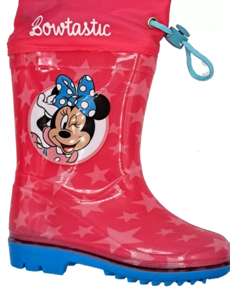Girl BUBBLE BOBBLE Wellington Boots-Girl Wellington Boots Bota De Agua Minnie Fuxia