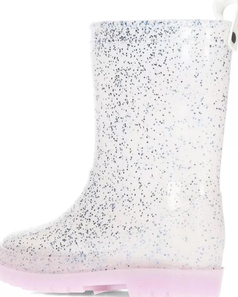 Girl CONGUITOS Wellington Boots-Girl Wellington Boots Botas De Agua Con Luz Glitter 110011 Pinkglitter