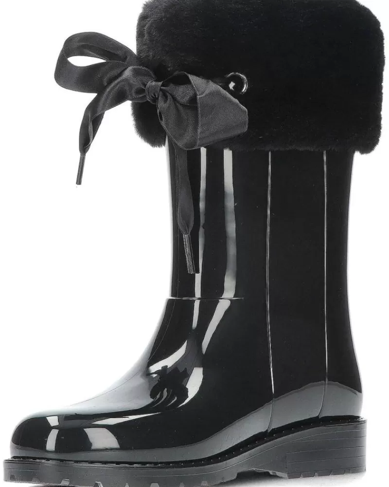 Girl IGOR Wellington Boots-Girl Wellington Boots Botas De Agua Charol Soft W10239 Black