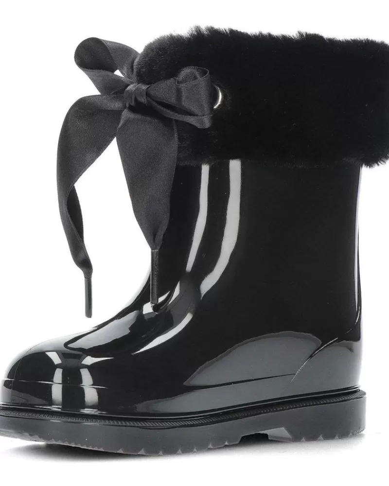Girl IGOR Wellington Boots-Girl Wellington Boots Botas De Agua W10258 Bimbi Soft Black