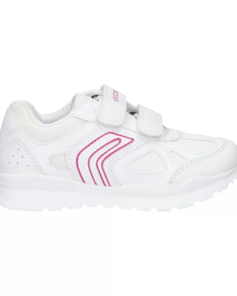 Girl GEOX Sports Shoes-Girl Zapatillas Deporte J048Cc 000Bu J Pavel Girl C0563 White-Fuchsia