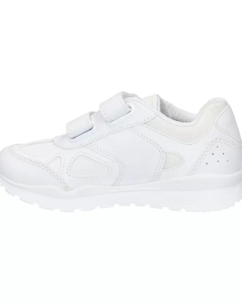 Girl GEOX Sports Shoes-Girl Zapatillas Deporte J048Cc 000Bu J Pavel Girl C0563 White-Fuchsia