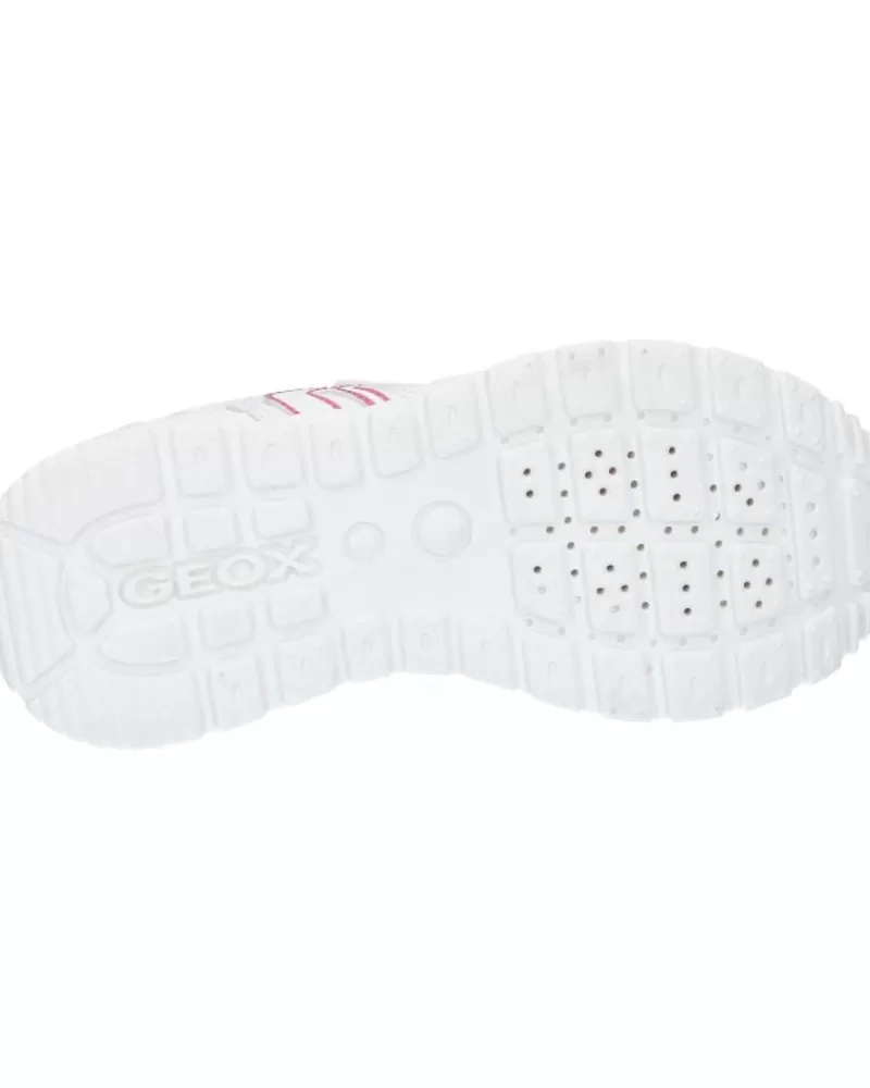 Girl GEOX Sports Shoes-Girl Zapatillas Deporte J048Cc 000Bu J Pavel Girl C0563 White-Fuchsia