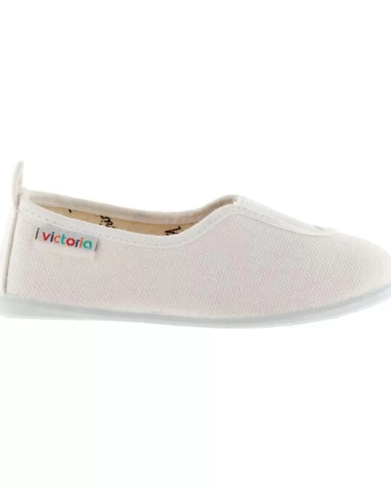 Girl VICTORIA Sports Shoes-Girl Zapatillas Deporte Deportiva Gimnasia Lona Eco 104857 Blanco