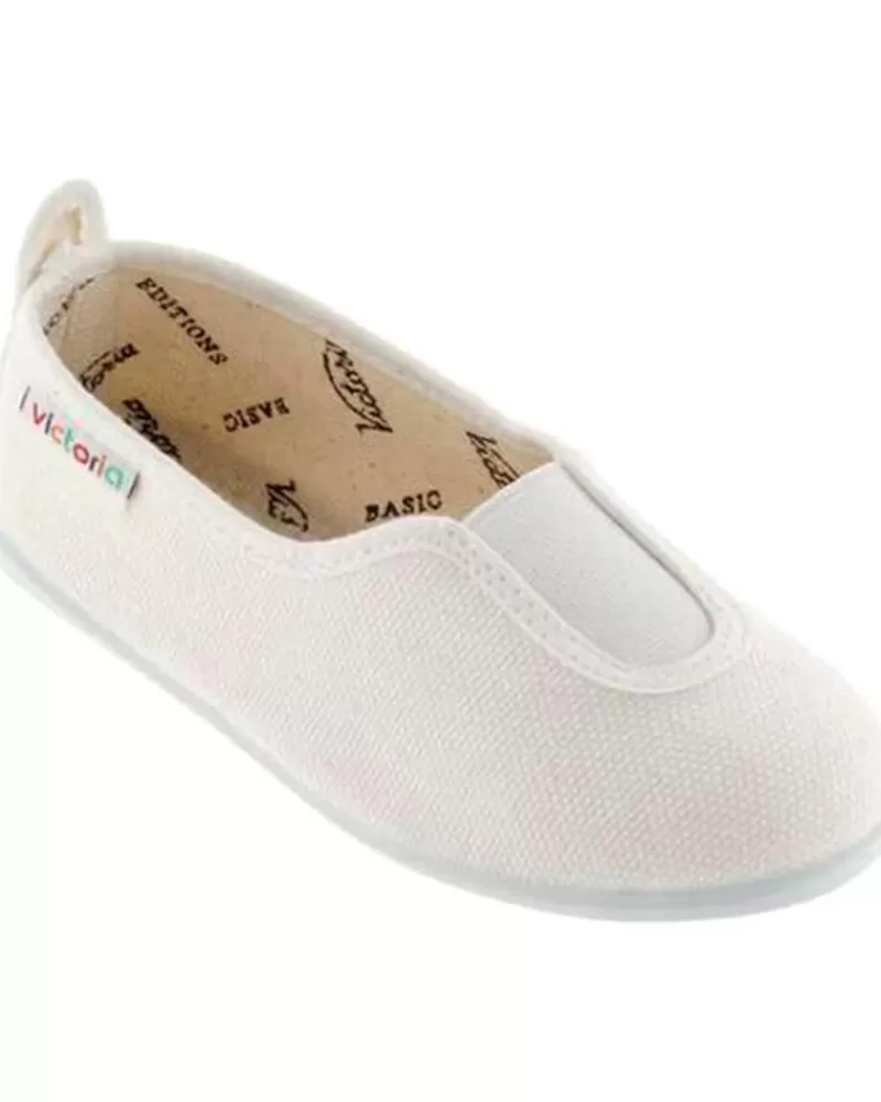 Girl VICTORIA Sports Shoes-Girl Zapatillas Deporte Deportiva Gimnasia Lona Eco 104857 Blanco