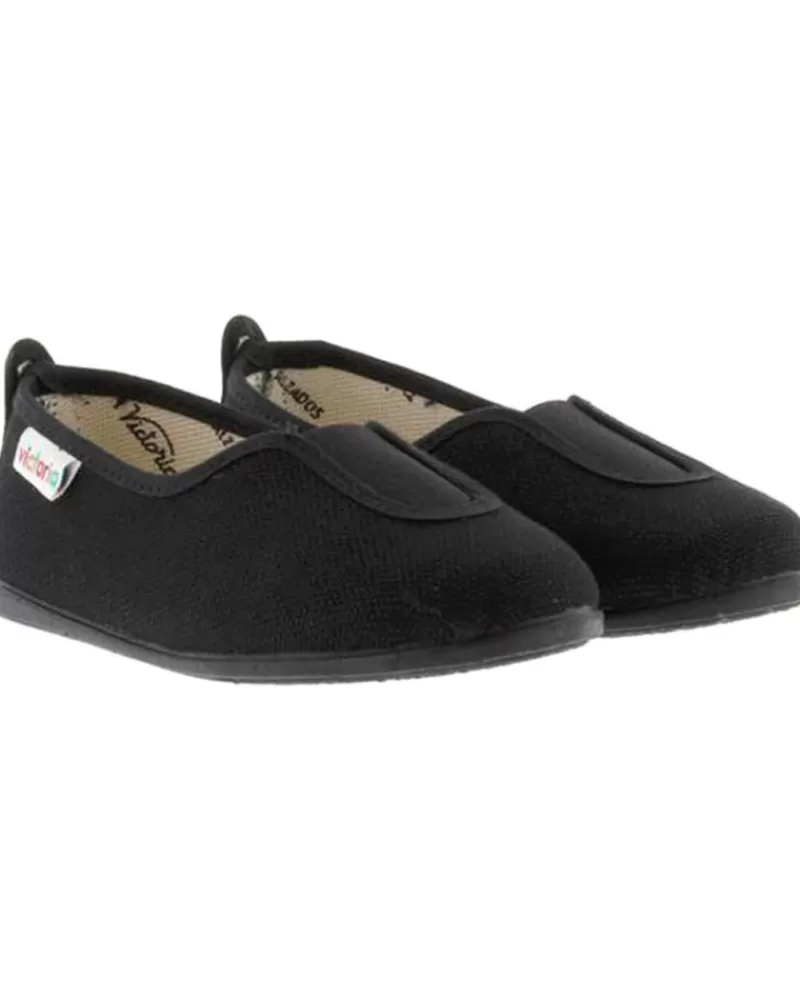 Girl VICTORIA Sports Shoes-Girl Zapatillas Deporte Deportiva Gimnasia Lona Eco 104857 Negro