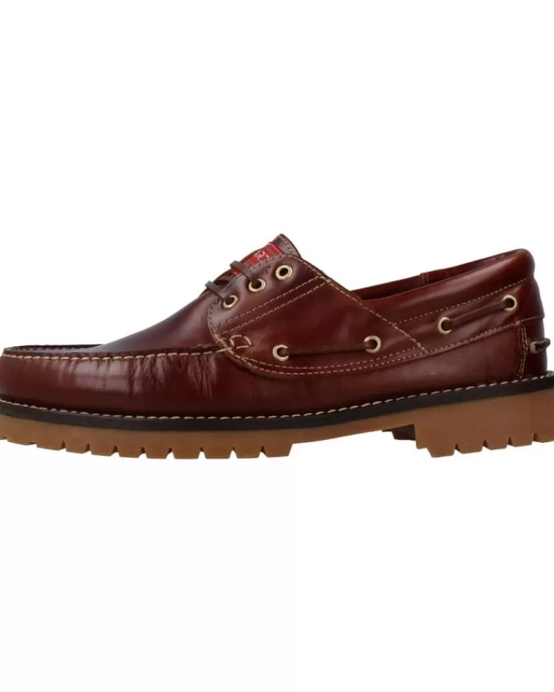Boy EDWARDS Boat Shoes-Man And Boy Boat Shoes 1400 Marron