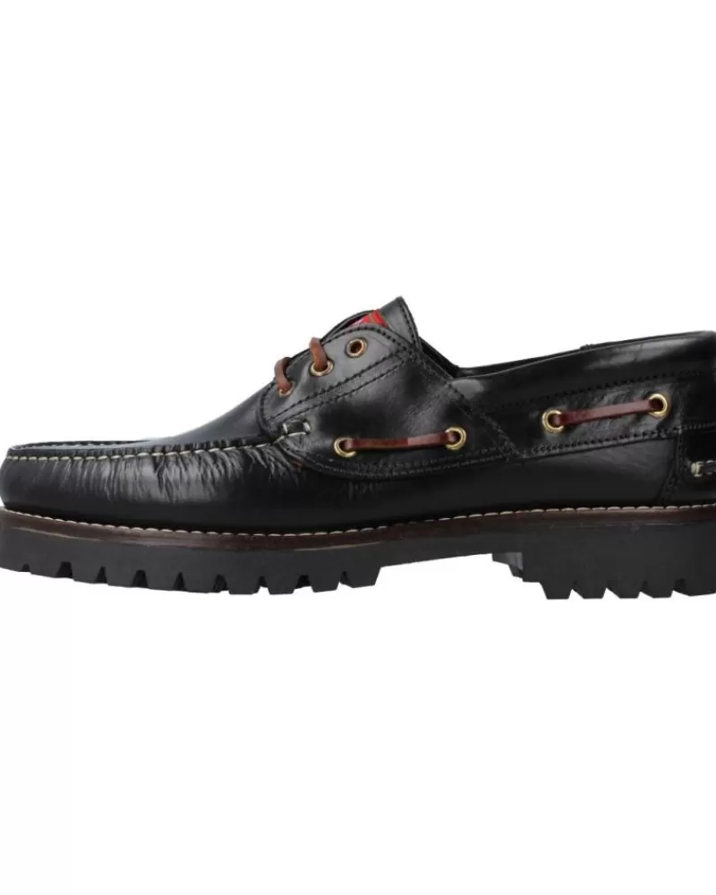 Boy EDWARDS Boat Shoes-Man And Boy Boat Shoes 1400 Negro