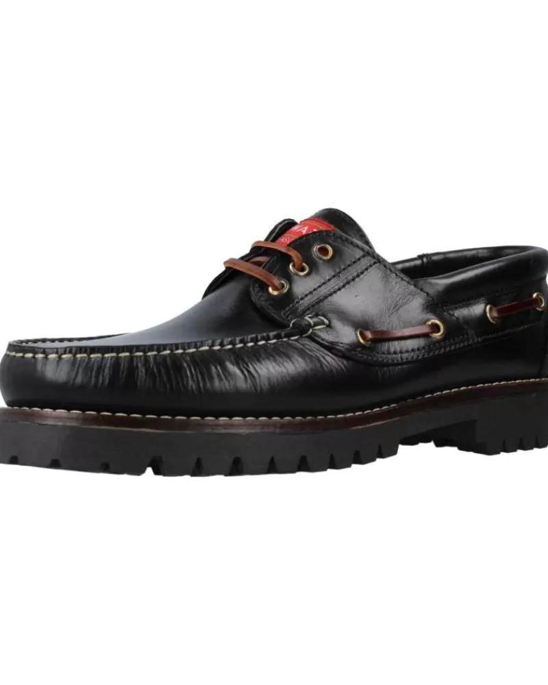 Boy EDWARDS Boat Shoes-Man And Boy Boat Shoes 1400 Negro