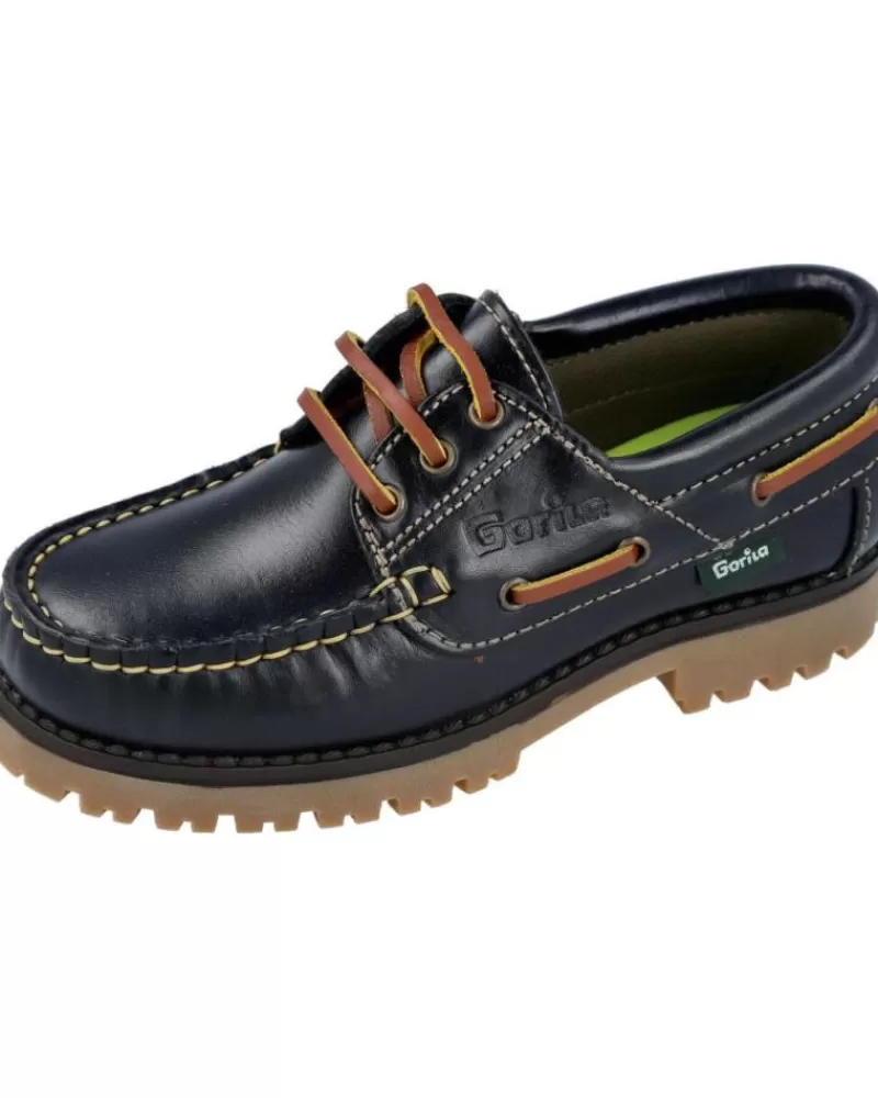 Boy GORILA Boat Shoes-Man And Boy Boat Shoes 25350 Taylor Zapatos Nauticos Ninos Azul Azul