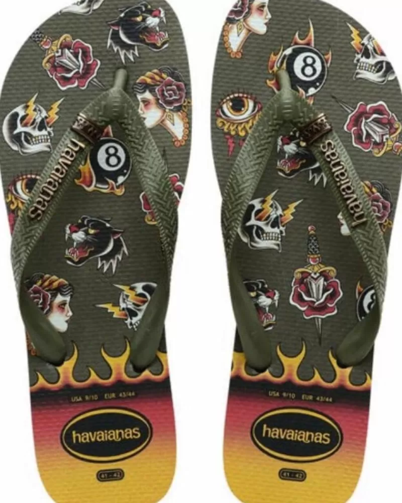 Boy HAVAIANAS Flip Flops-Man And Boy Flip Flops Esclava 1293 Black-Moss
