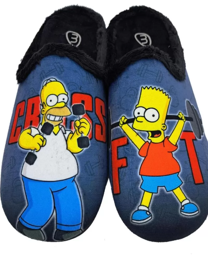 Man OTRAS MARCAS Man And Boy House Slipers Zueco Casa Simpson Negro