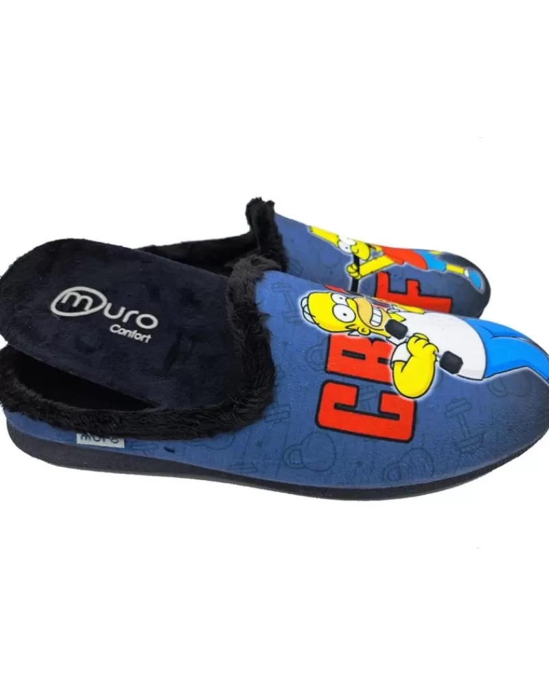 Man OTRAS MARCAS Man And Boy House Slipers Zueco Casa Simpson Negro