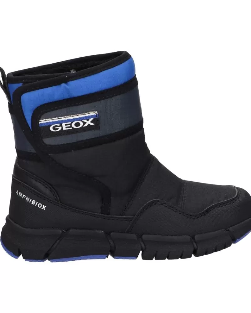 Man GEOX Man And Boy Mid Boots J269Xf 0Fu50 J Flexyper Boy B Abx C0245 Black-Royal